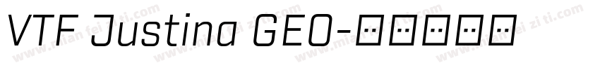 VTF Justina GEO字体转换